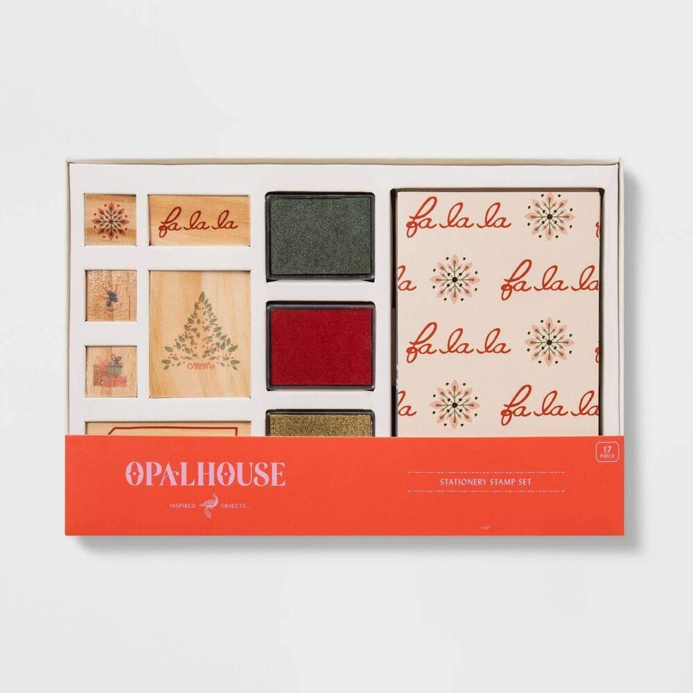 25 Piece Holiday Stationery Stamp Set by Opalhouse Unique Gift‎